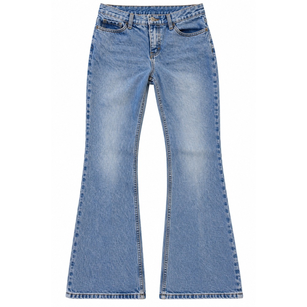 J Galt Brandy Melville Low Rise Flare Jeans Size S 28x30 Light Wash Y2K